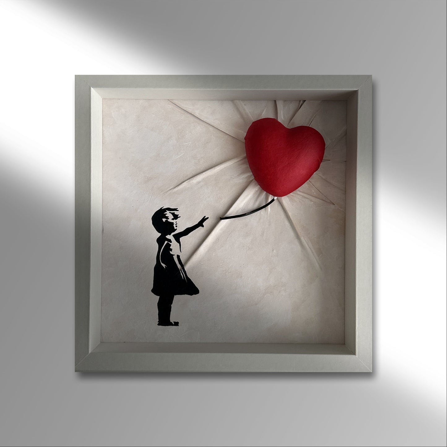 Girl With a Red Heart Balloon