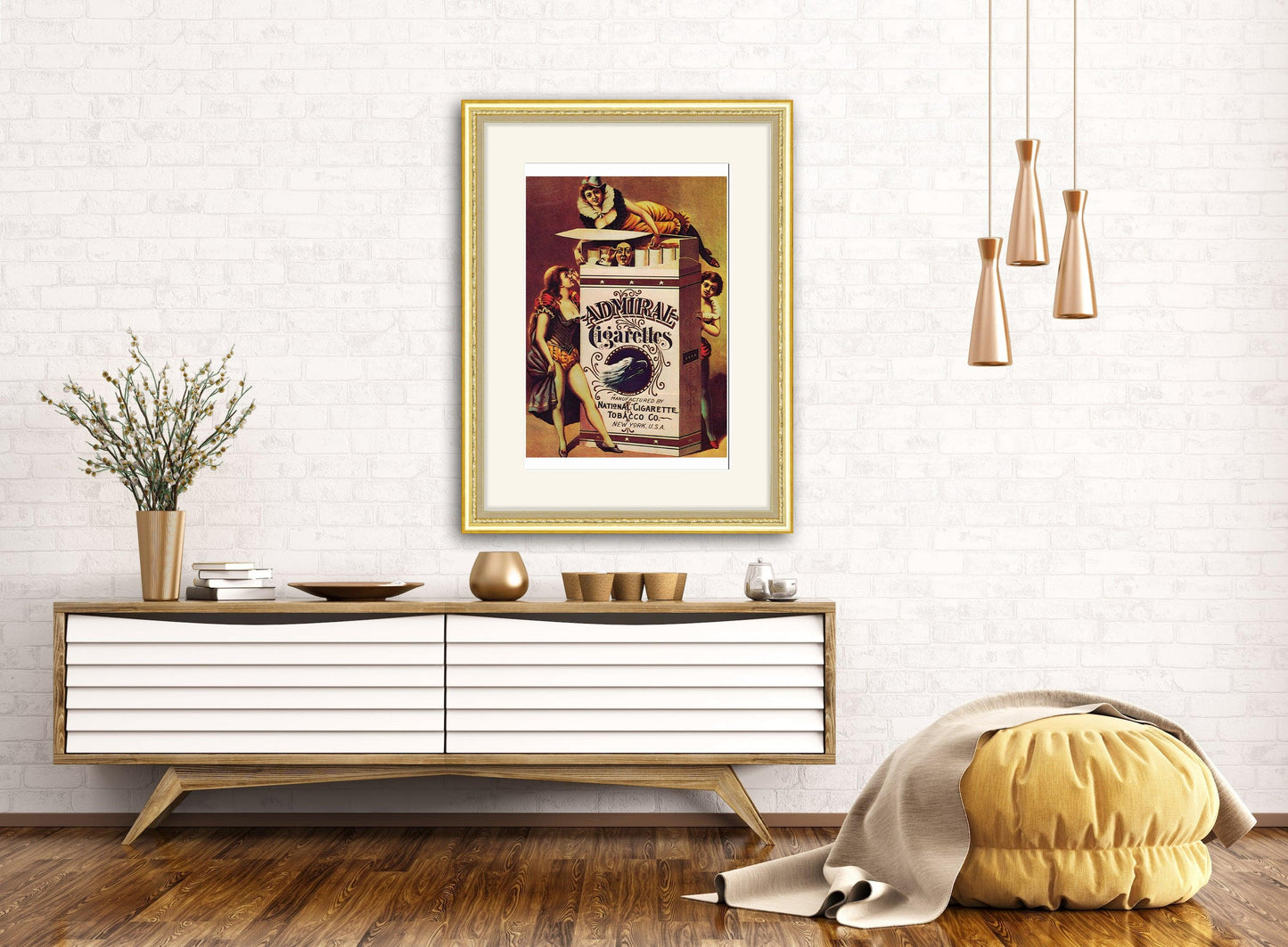 Admiral Cigarettes - Vintage Poster Art on Dictionary Page - ArtCursor