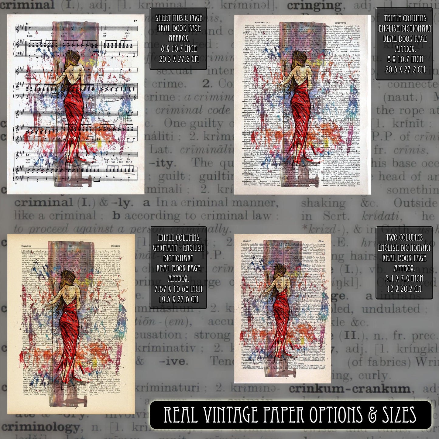 Girl In a Red Dress - ArtCursor