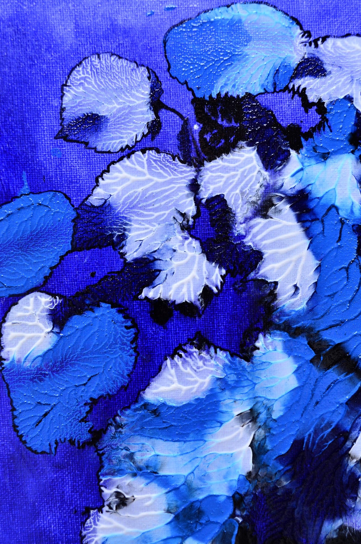 Blue Rhapsody - Original Abstract Painting Art on Canvas - ArtCursor