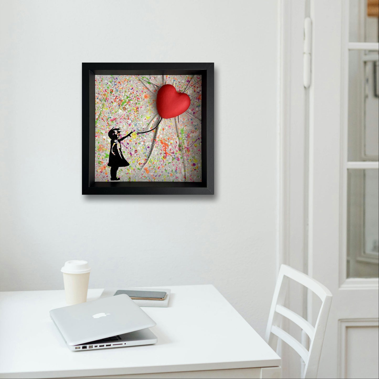 Textured and dynamic artwork capturing the essence of love, freedom, and artistic rebellion.