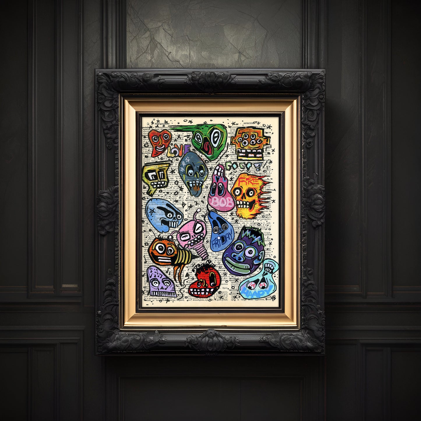 Eye-Catching Friday Art: Forget the unlucky 13th! This vintage dictionary page bursts with Friday fun. "Happy Friday 14 Of June!"