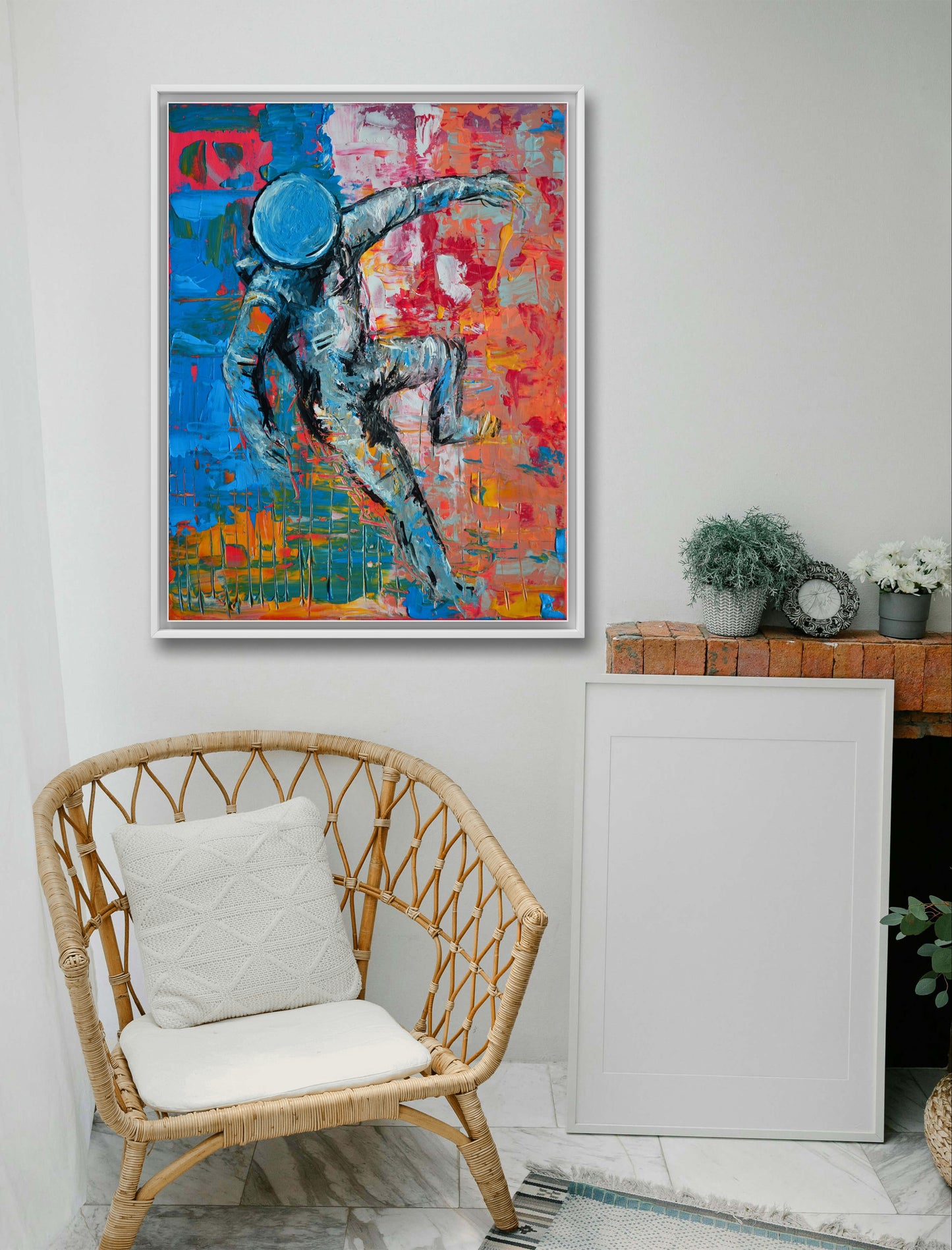 Acrylic fantasy artwork: the astronaut