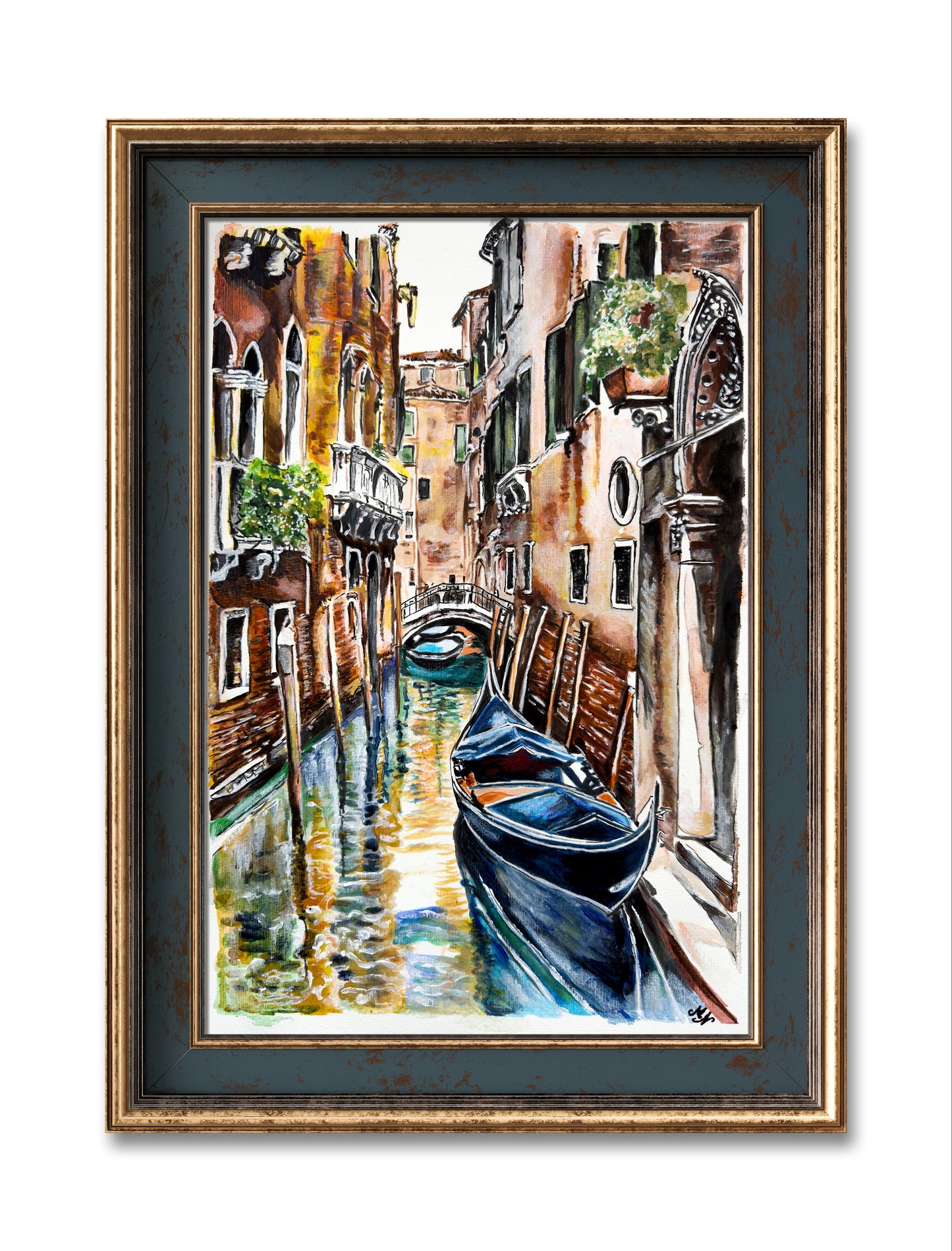 Venice's unique blend of art, history, and nature in a single artwork