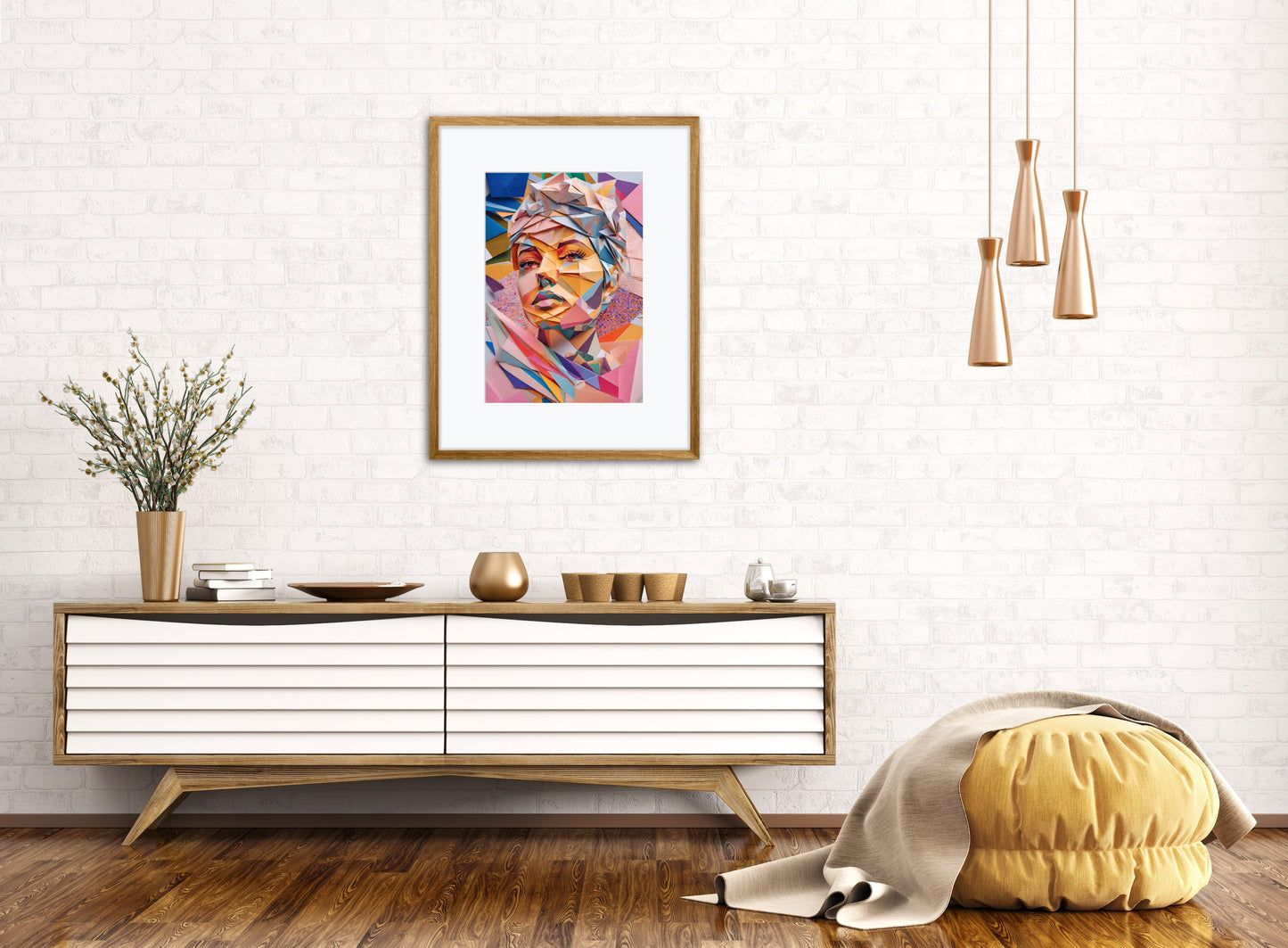 Delightful artwork sure to brighten any space with its vibrant colors and intricate designs.