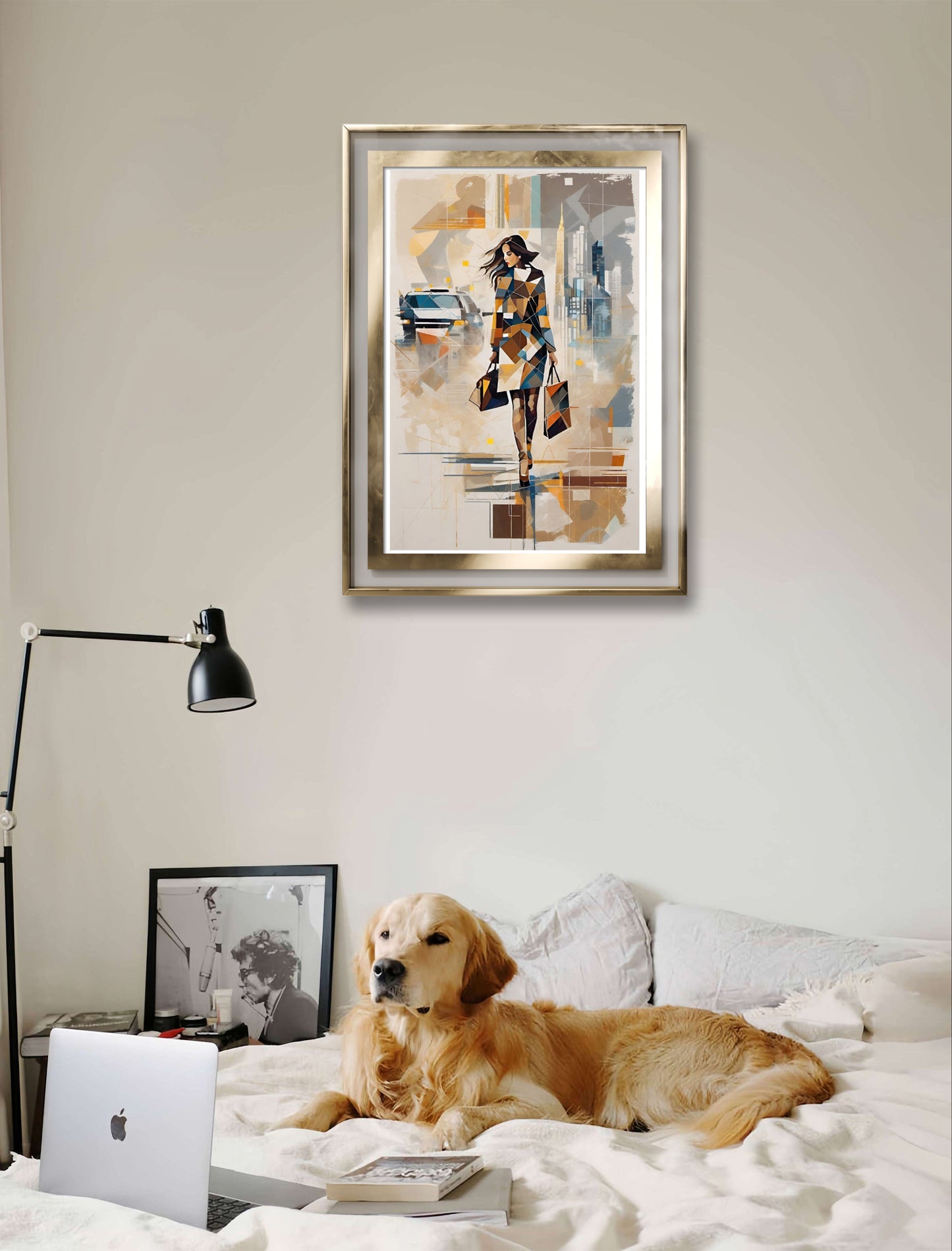 Captivating digital art piece depicting the glamour of urban fashion