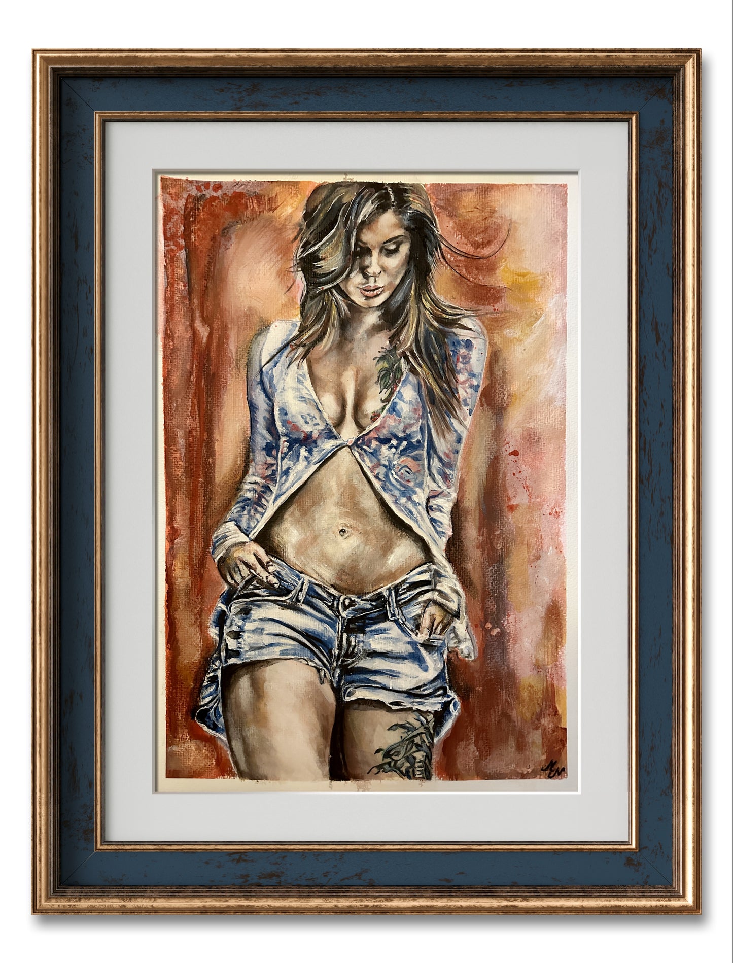 Artistic portrayal of contemporary beauty