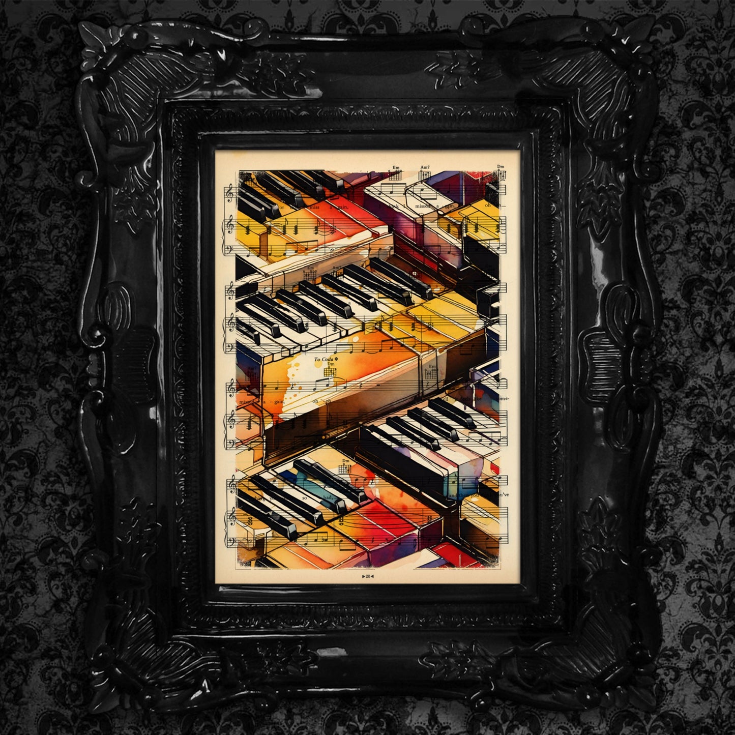 Pop Music Golden Keyboards