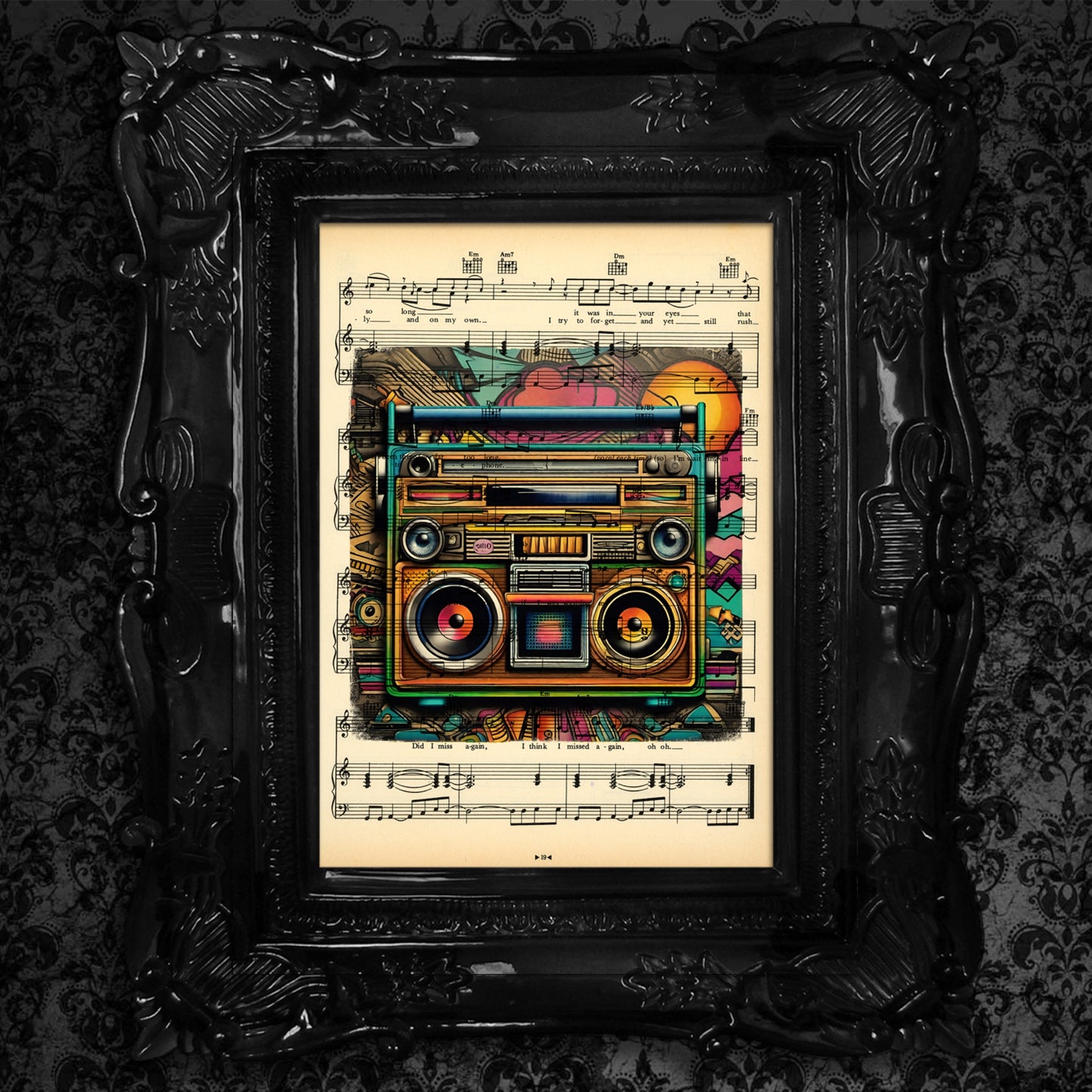 Synthesizer and Cassette Tape Art