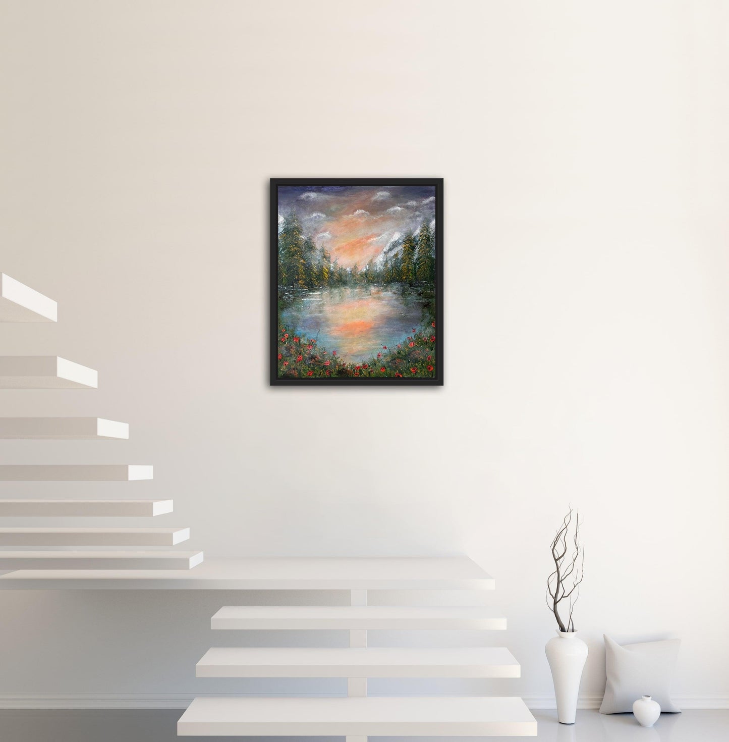 Reflections of Springtime - Original Painting Art on Canvas - ArtCursor