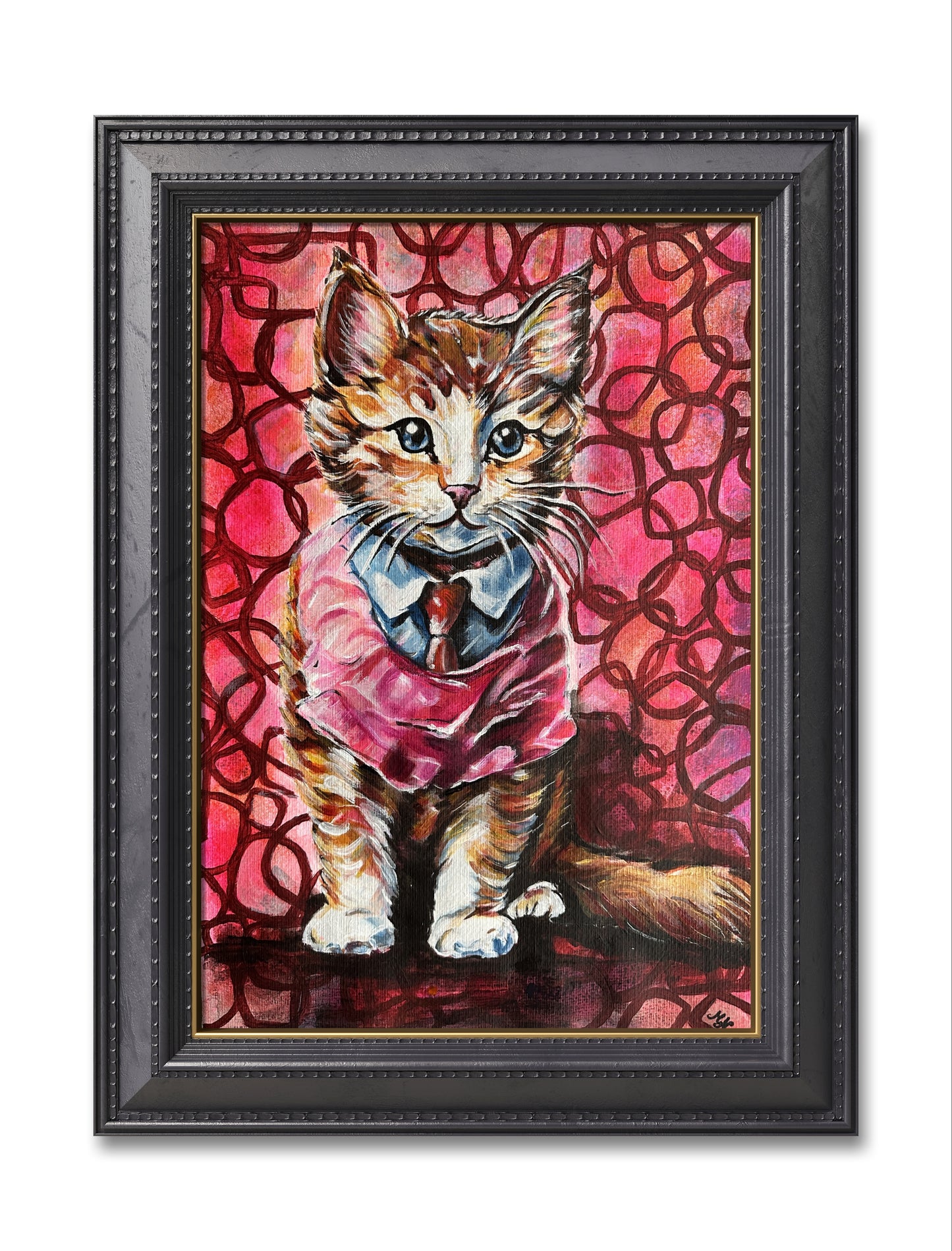 Whimsical Kitten in Suit