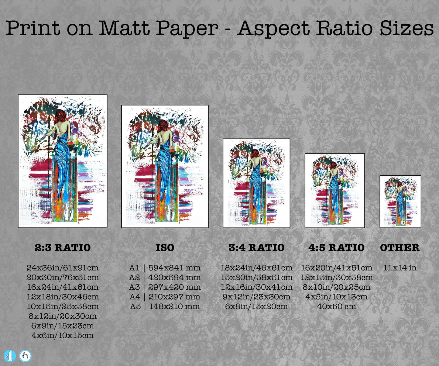 Girl In a Blue Dress - ArtCursor