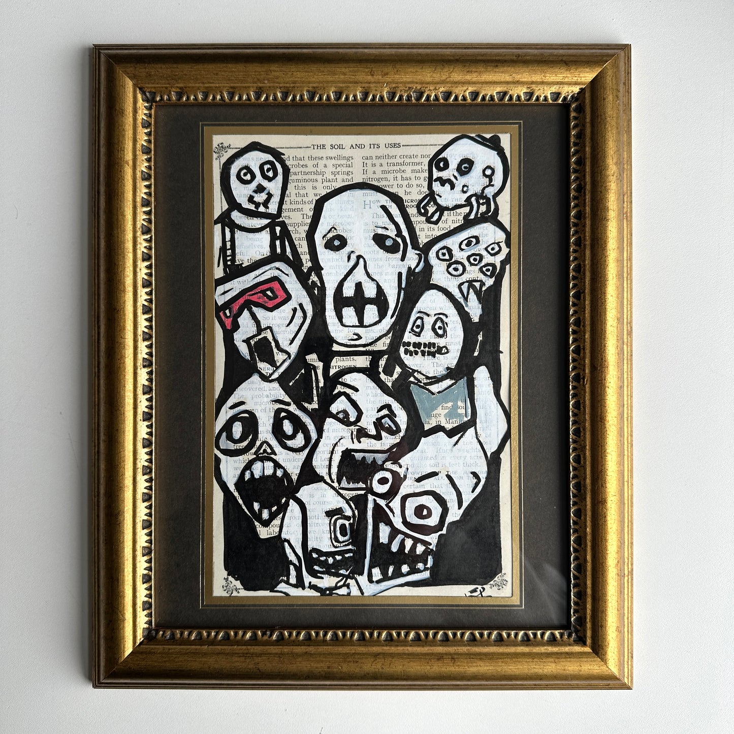 Vintage charm meets modern artistry in this piece