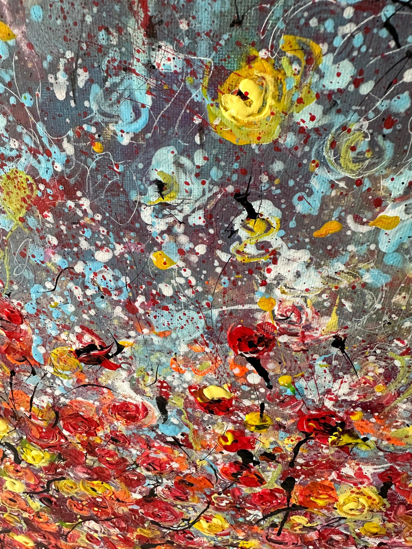 Springtime Dreamscape - Original Abstract Painting Art on Canvas - ArtCursor