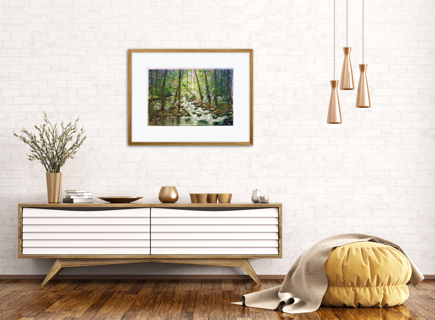 Let the rushing stream and lush forest transport you to a world of tranquility.