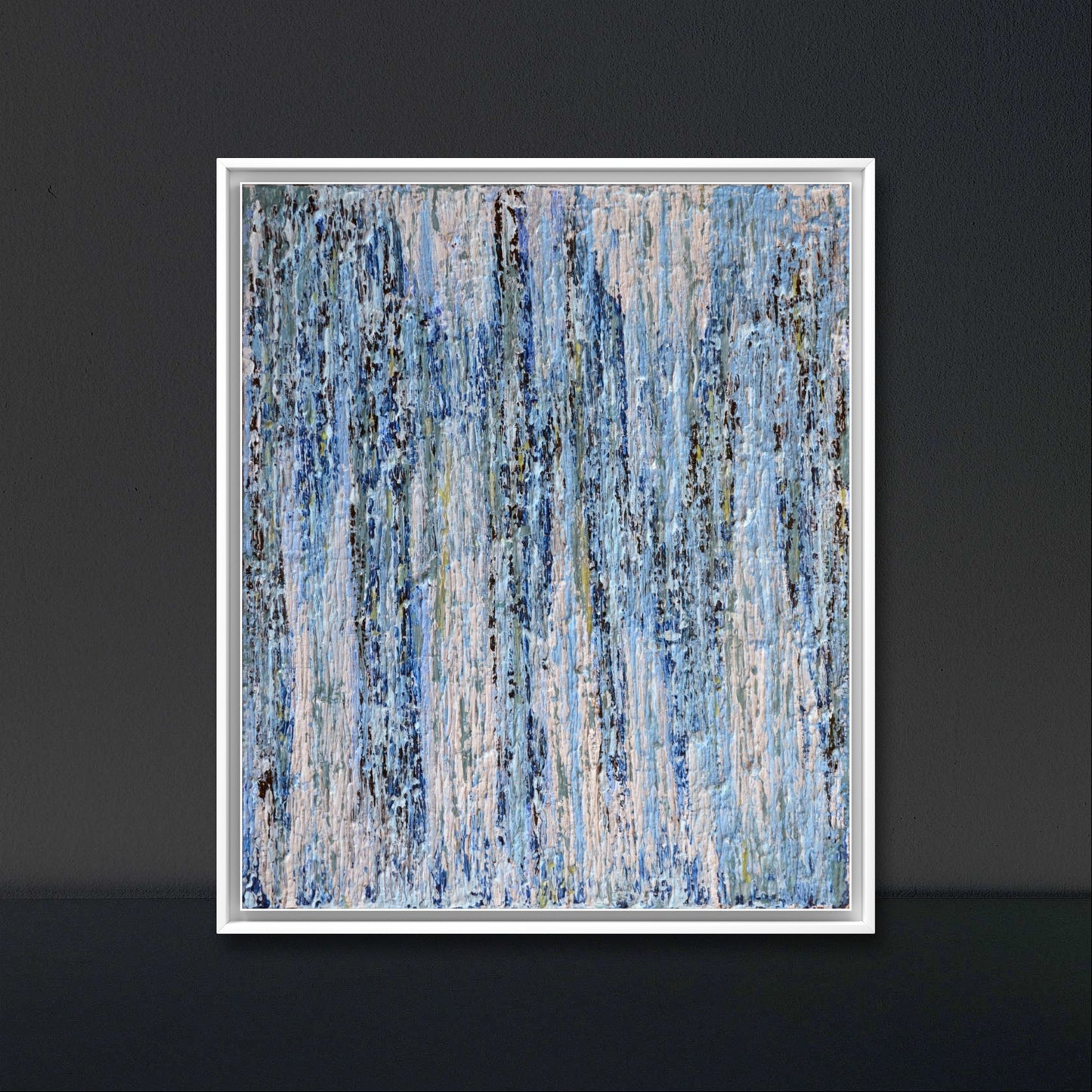 "Tropical Ocean" by Misty Lady: A modern and abstract acrylic painting with vibrant colors and emotional depth.