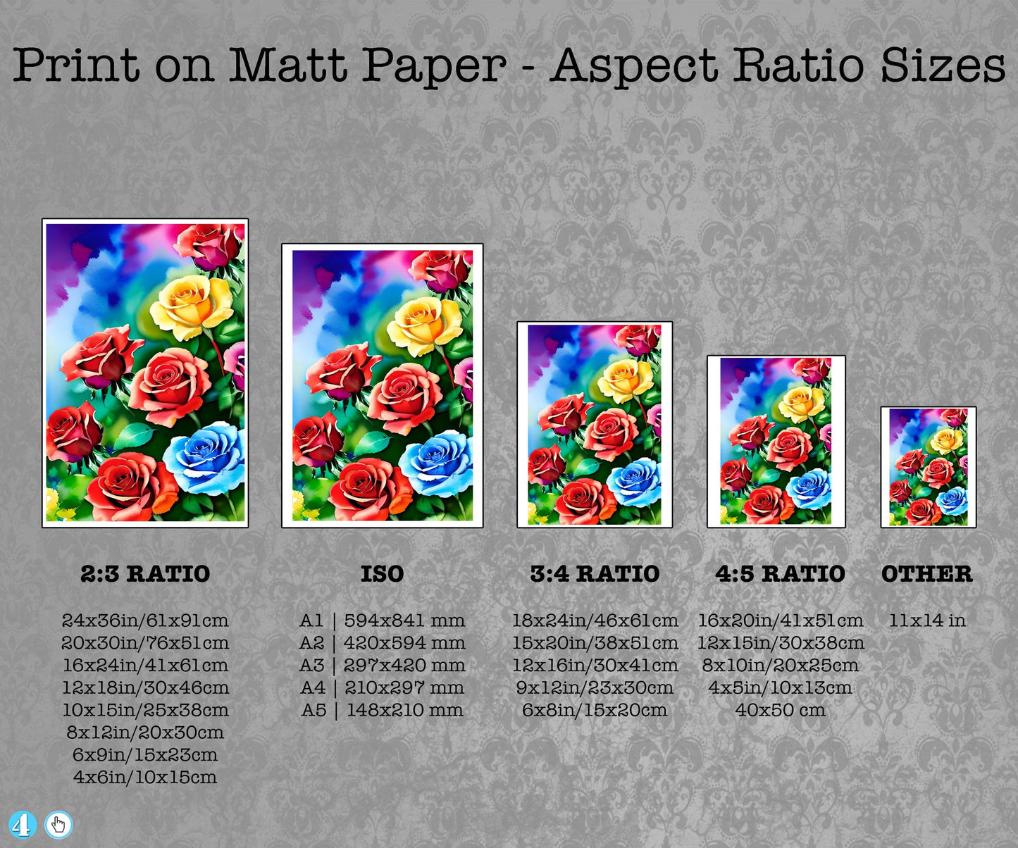 Kaleidoscopic Petal Delight - ArtCursor