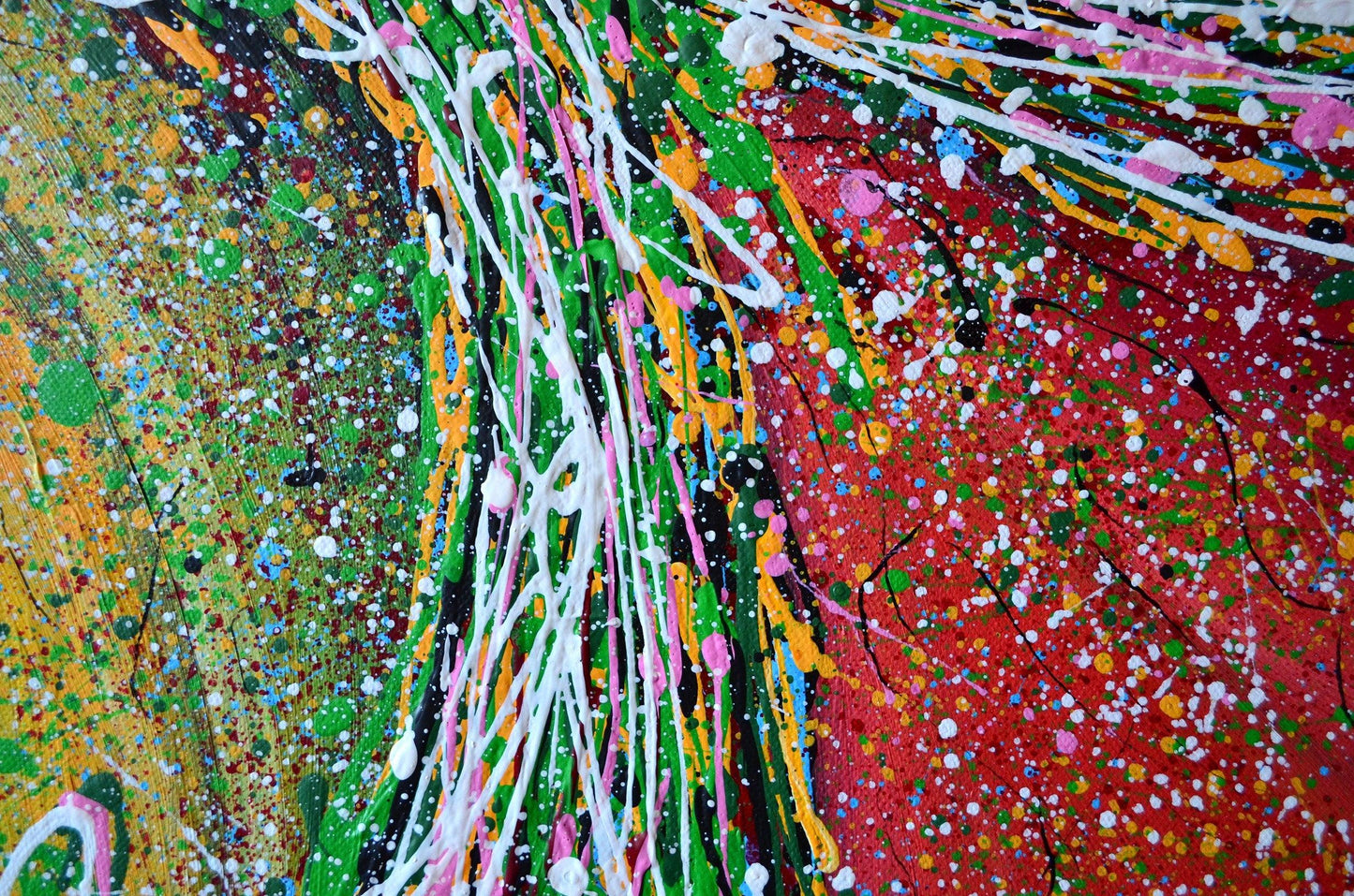 Dream Summer 2 - Original Abstract Painting Art on Deep Canvas - ArtCursor