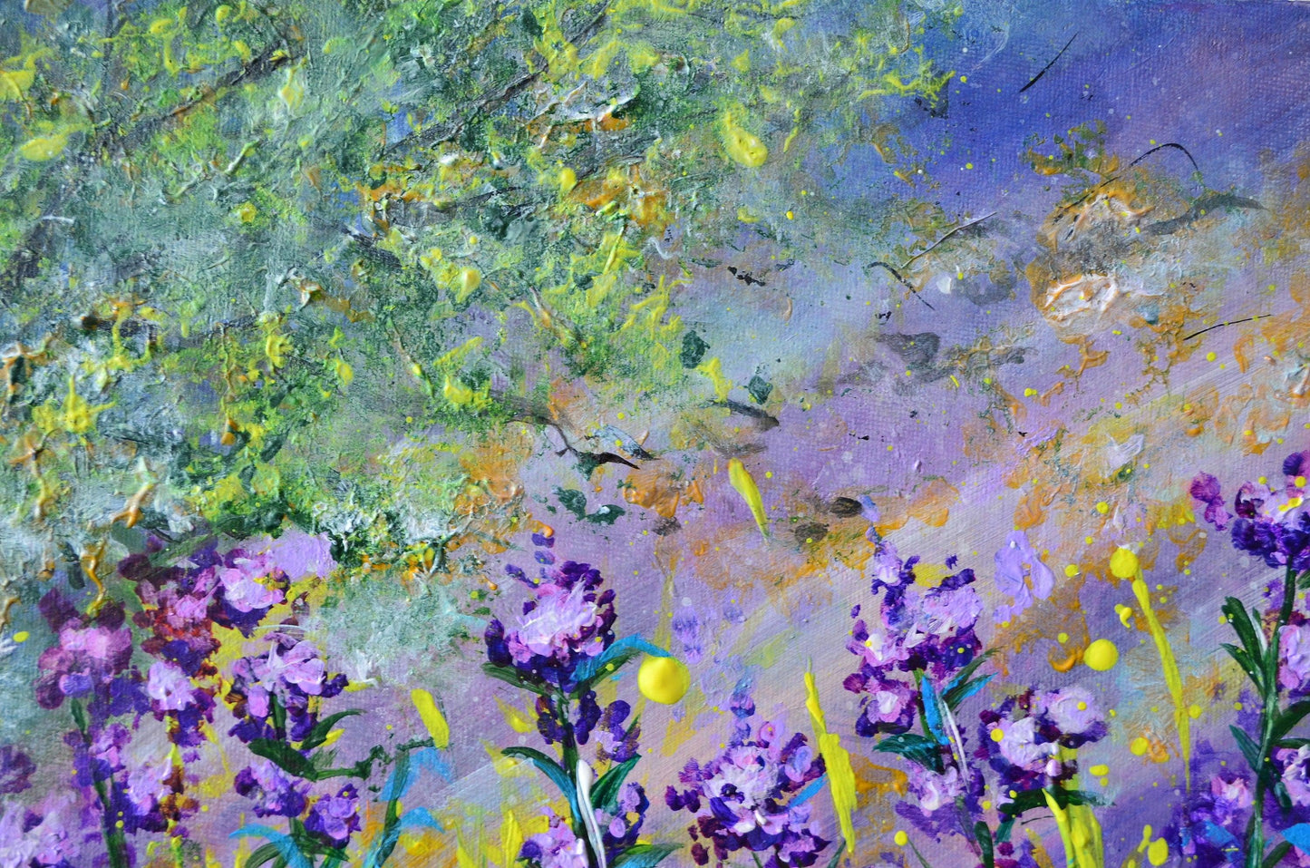 At the edge of the Forest - Original Painting Art on Canvas - ArtCursor