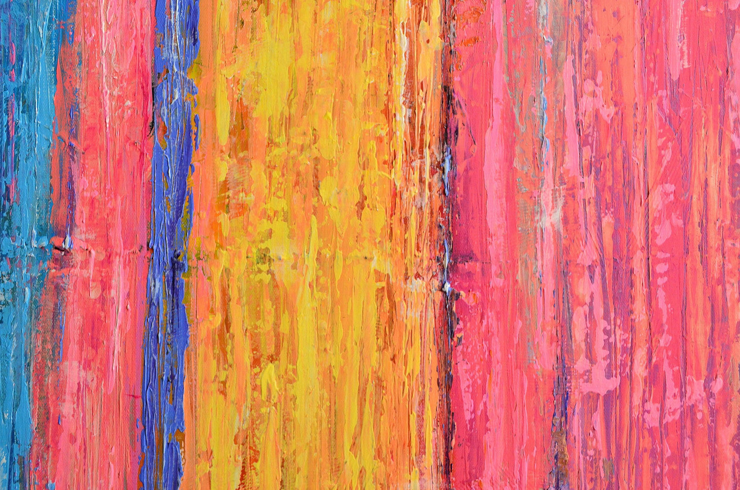 Sweet Home - Original Abstract Painting Art on Large Deep Canvas - ArtCursor