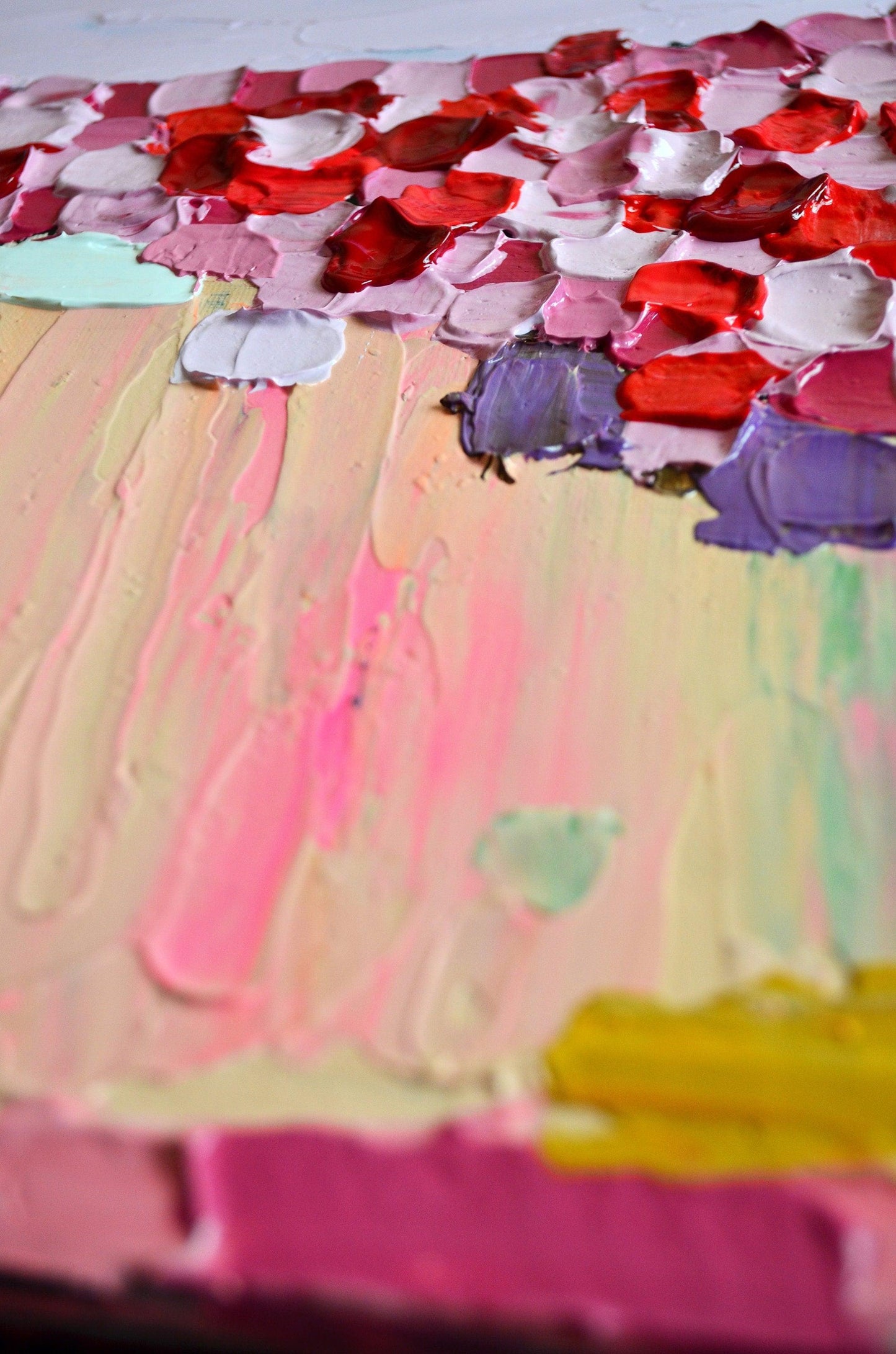 Hypnotic Satisfaction - Original Palette Knife Painting Art on Canvas - ArtCursor