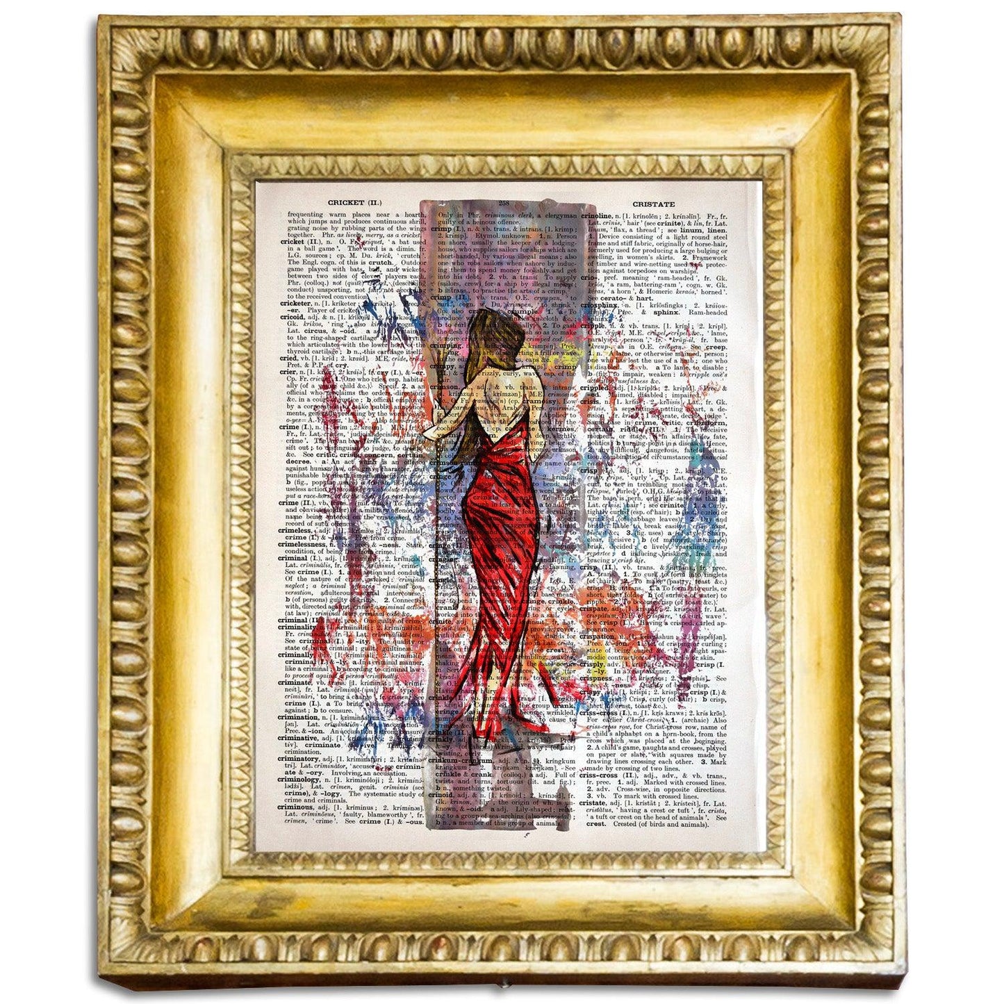 Girl In a Red Dress - ArtCursor