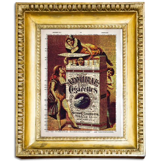 Admiral Cigarettes - Vintage Poster Art on Dictionary Page - ArtCursor