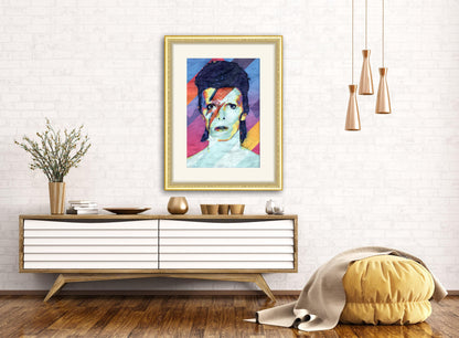David Bowie Ziggy Stardust - Pop Art Modern Poster - ArtCursor