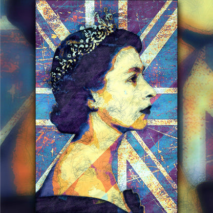 Queen Elizabeth II - The Union Jack 1 - ArtCursor