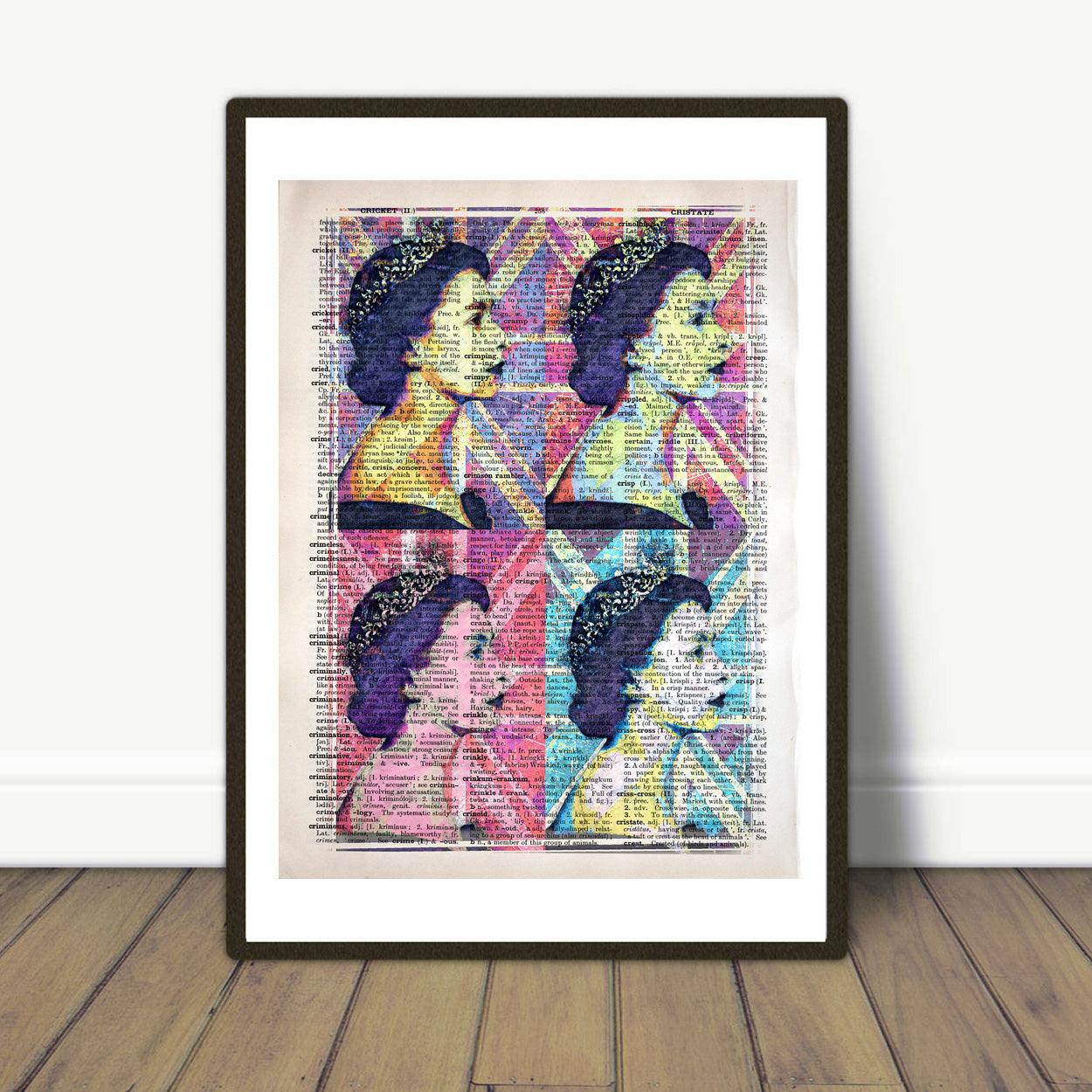 Queen Elizabeth II - Pop Art Andy Warhol Inspired Art Poster - ArtCursor