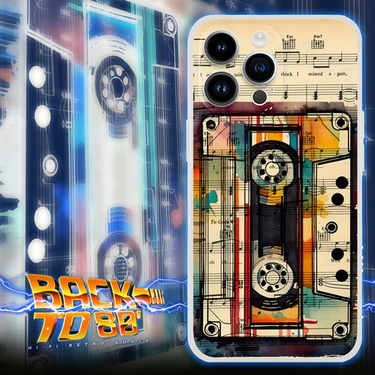 HiFi Retro White Mixtape iPhone Case - Retro Audio Lovers, Art Phone Case, Pop Music