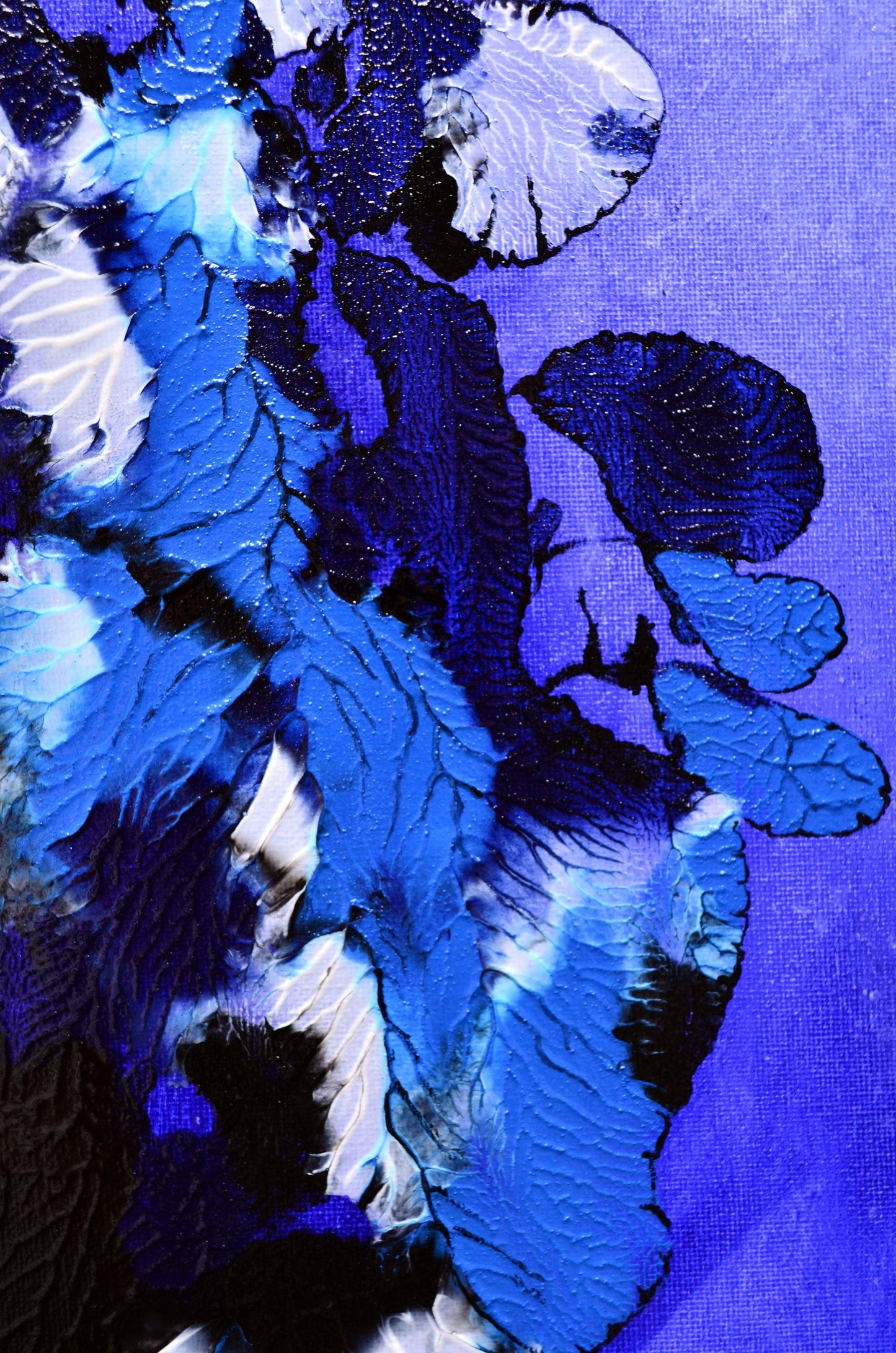Blue Rhapsody - Original Abstract Painting Art on Canvas - ArtCursor