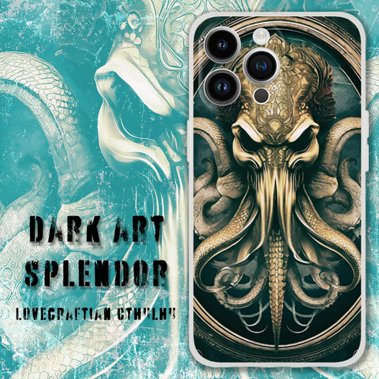Dark Art Splendor: Lovecraftian Cthulhu Gothic Phone Cases, Creepy iPhone Case, Dark Academia Gift, Art iPhone Case