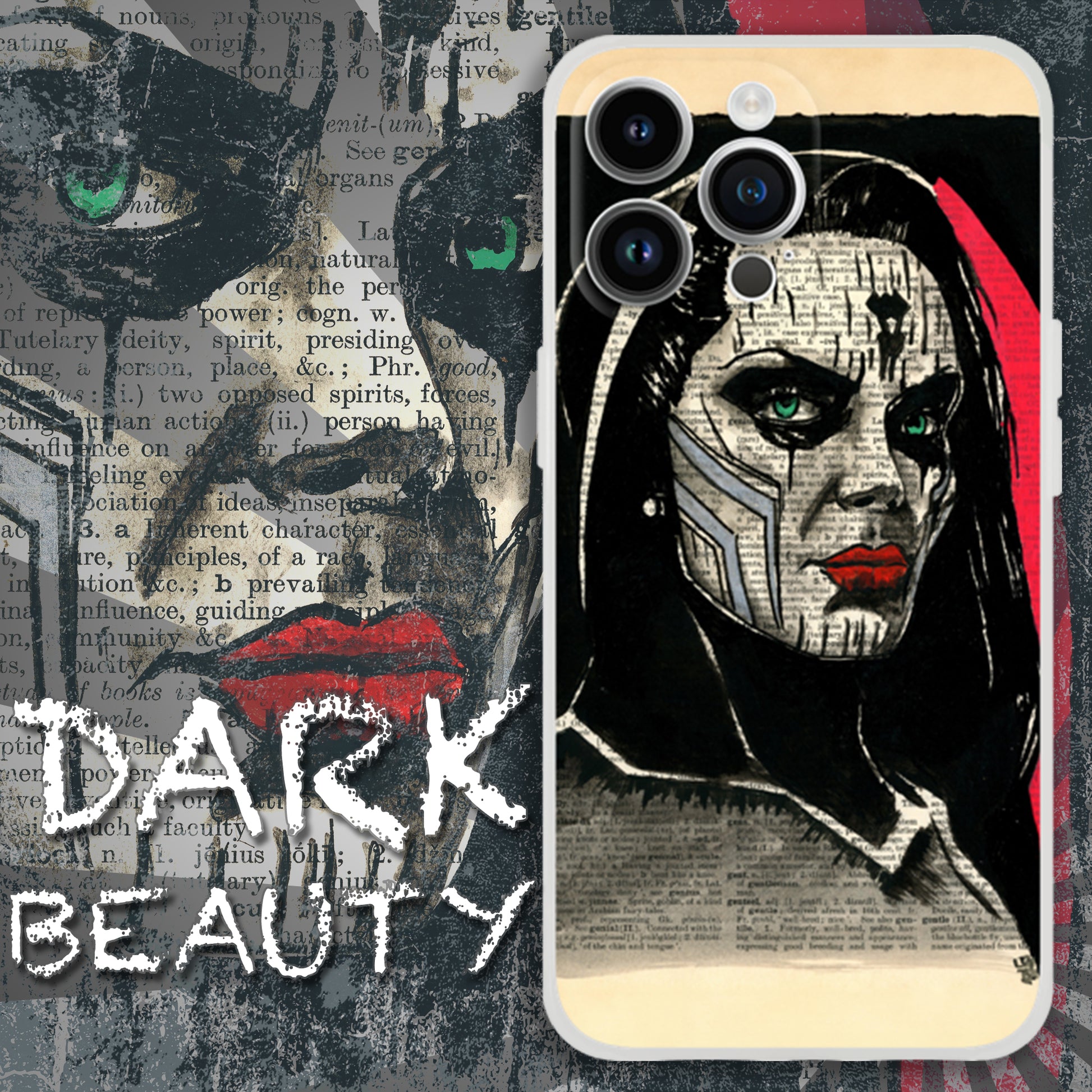 Dark Beauty Gothic Phone Cases, Creepy iPhone Case, Dark Academia Gift ArtCursor Dark Beauty Gothic Phone Cases, Creepy iPhone Case, Dark Academia Gift ArtCursor