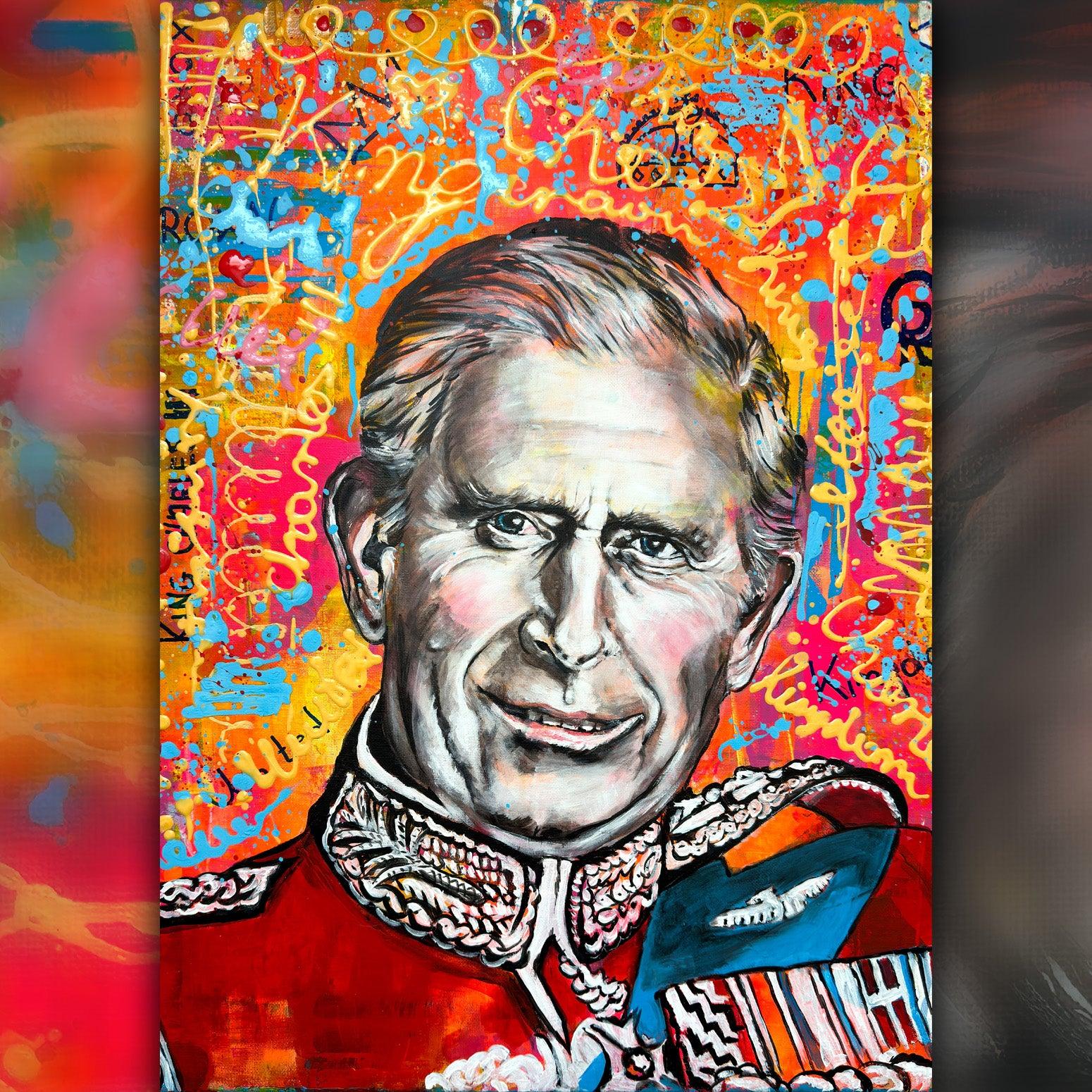 King Charles III - Pop Art Portrait - ArtCursor