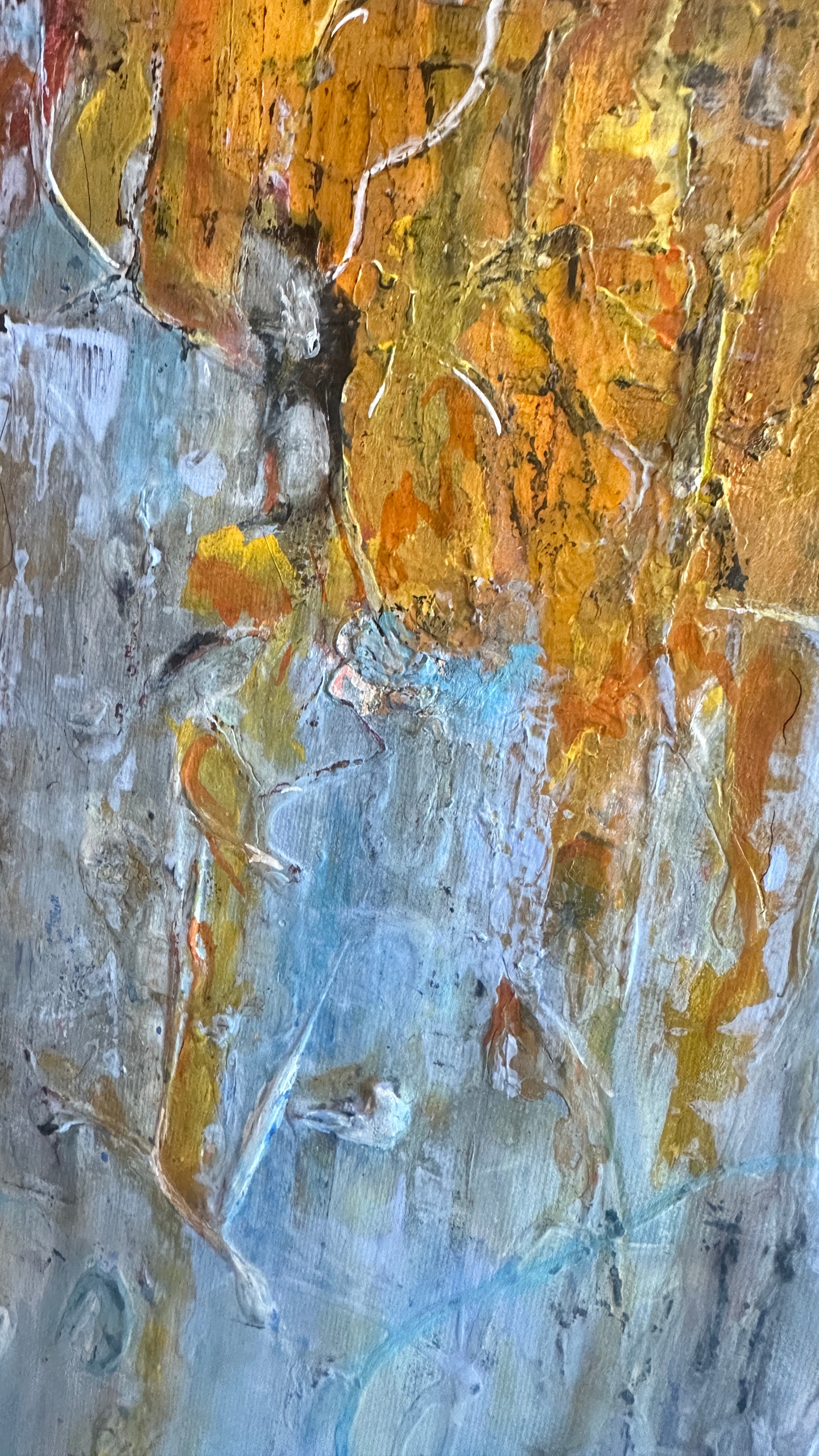 Modern abstract art with layered texture