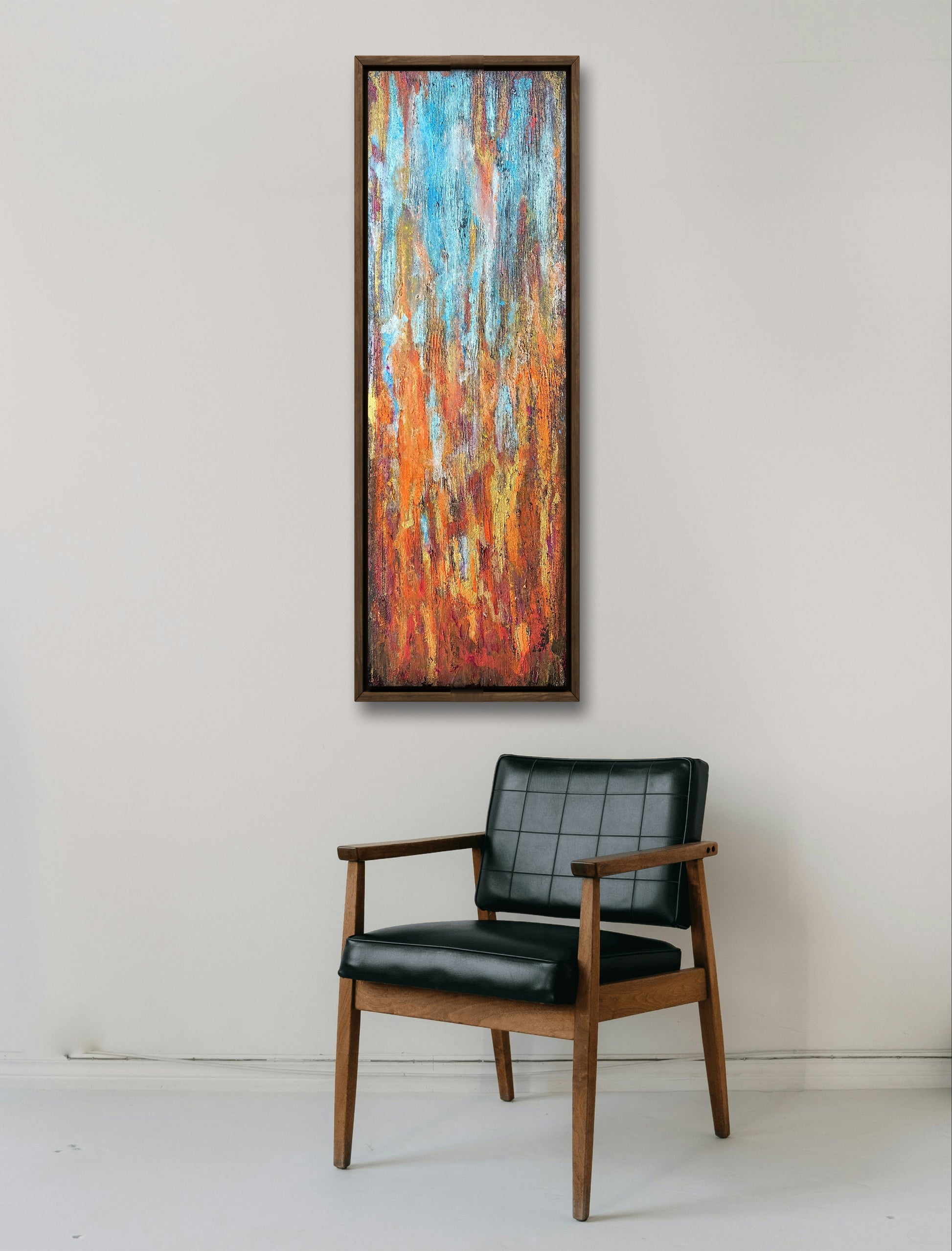 expressive abstract painting with texture