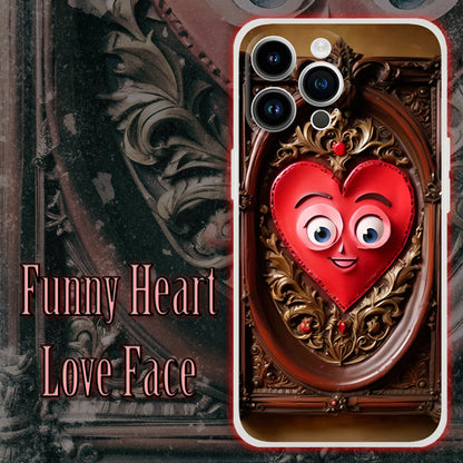 Funny Heart Love Face iPhone Case - Love Phone Cases