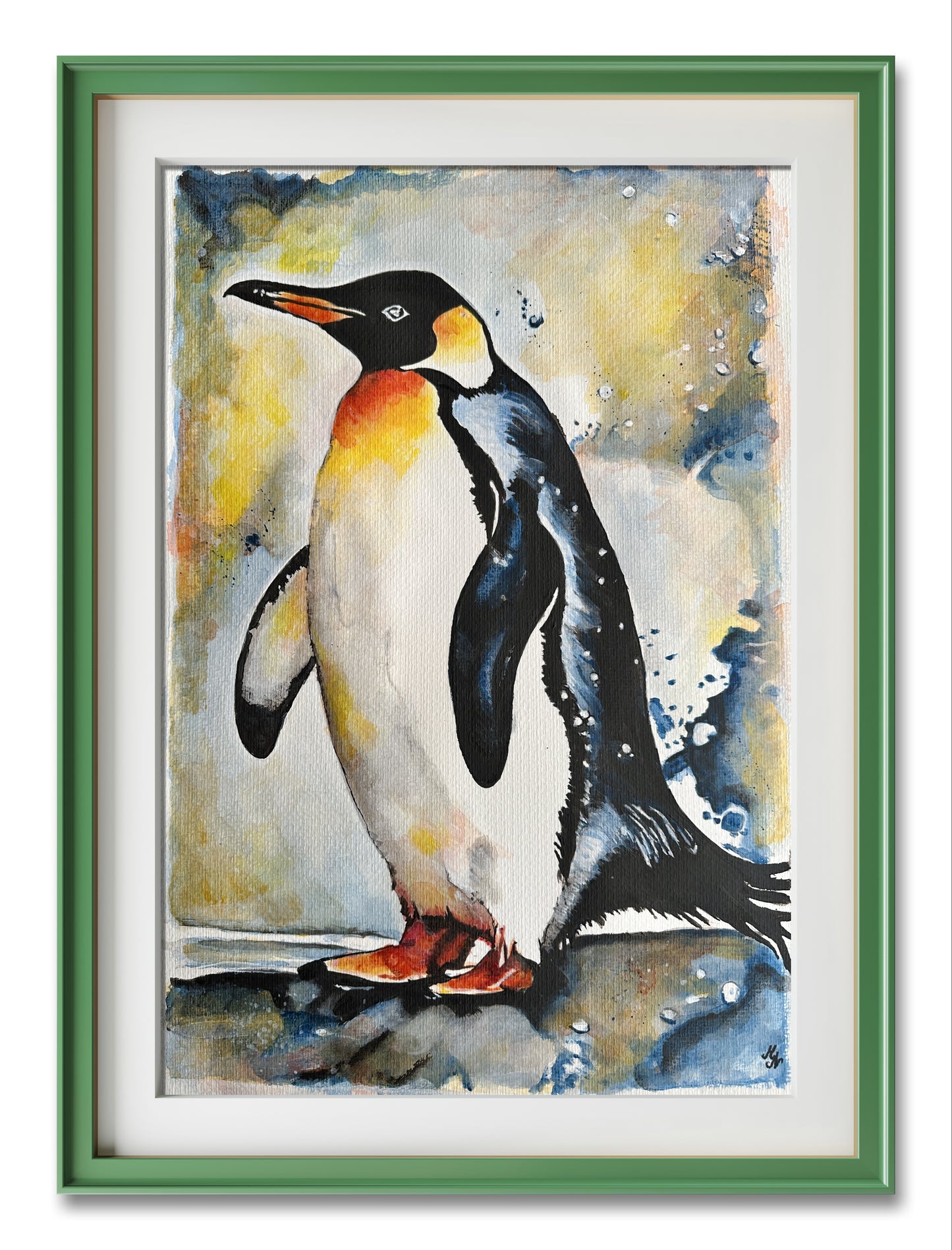 "Colorful Penguin Illustration"