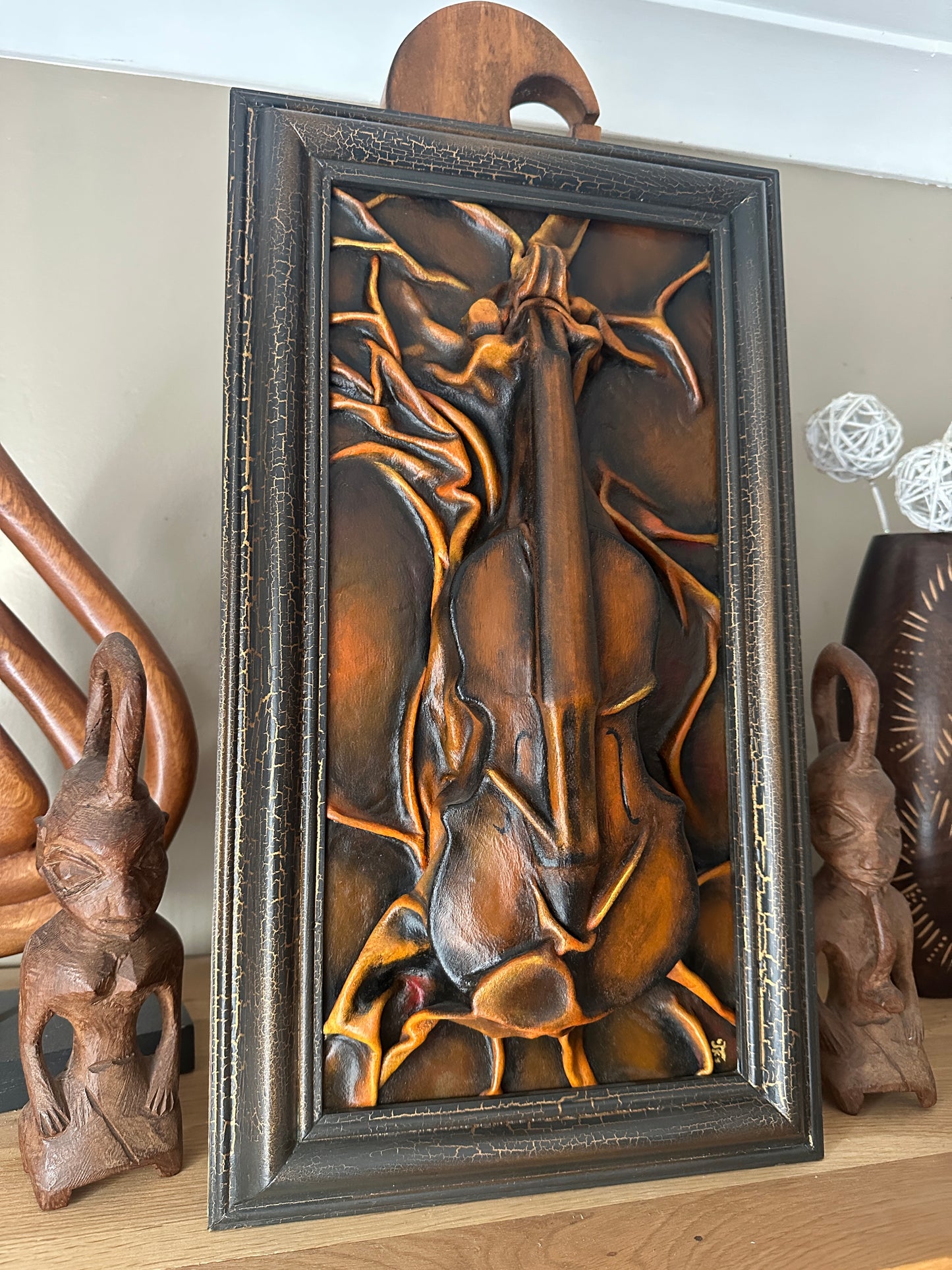 Unique wall art sculpture for Victorian home decor