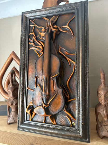 Genuine leather artwork by Jakub DK artist