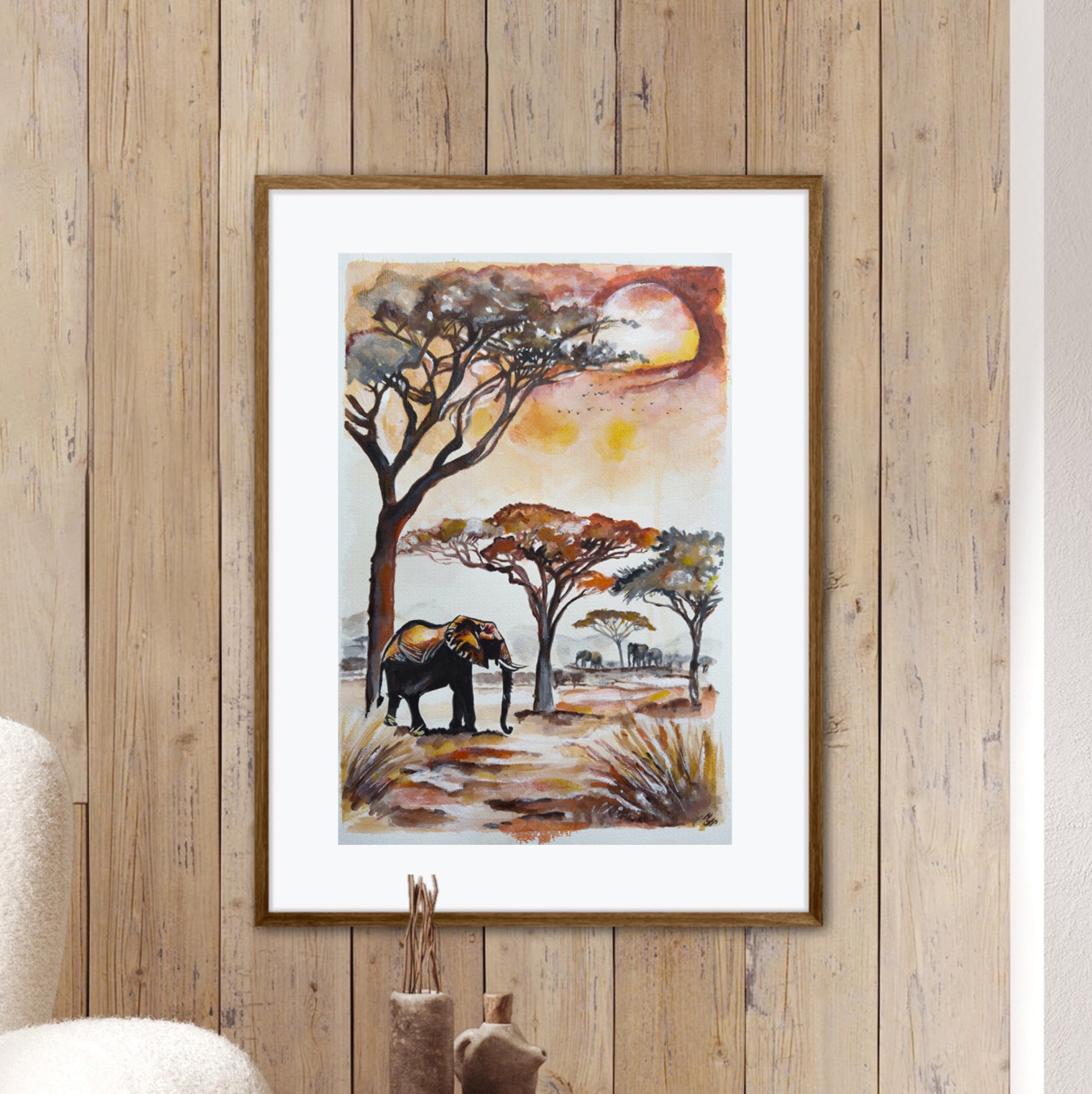 Dynamic composition capturing the warmth and beauty of an evening safari.