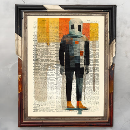 Buckethead - New Contemporary Limited Edition Art Print On Dictionary Page