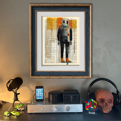 Buckethead - New Contemporary Limited Edition Art Print On Dictionary Page