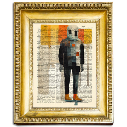 Buckethead - New Contemporary Limited Edition Art Print On Dictionary Page