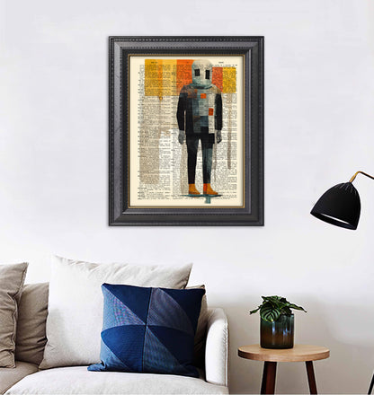 Buckethead - New Contemporary Limited Edition Art Print On Dictionary Page