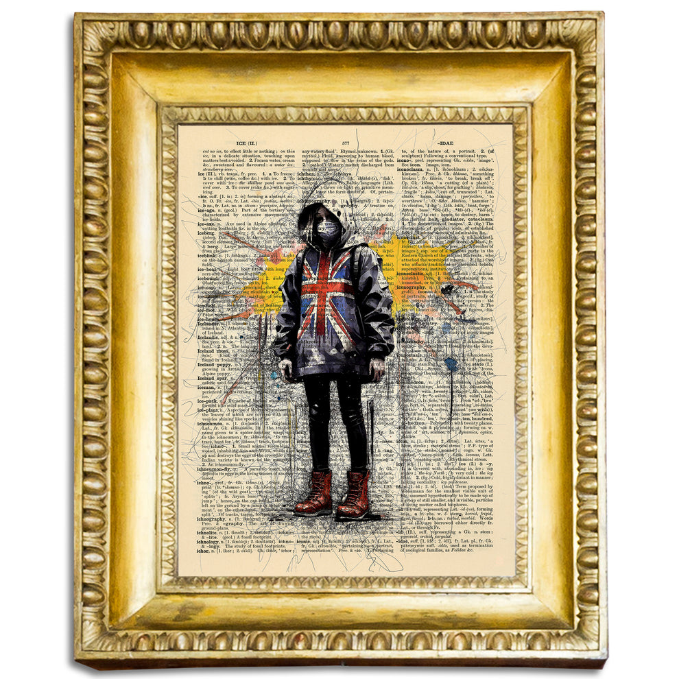 UK Riots - Children Of Street - Limited Edition Print on Antique Vinta ...