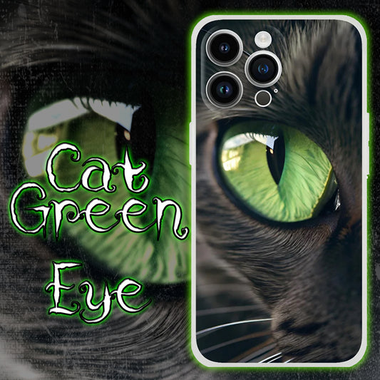 Cat Green Eye iPhone Case 001 - Animals Lover Phone Cases