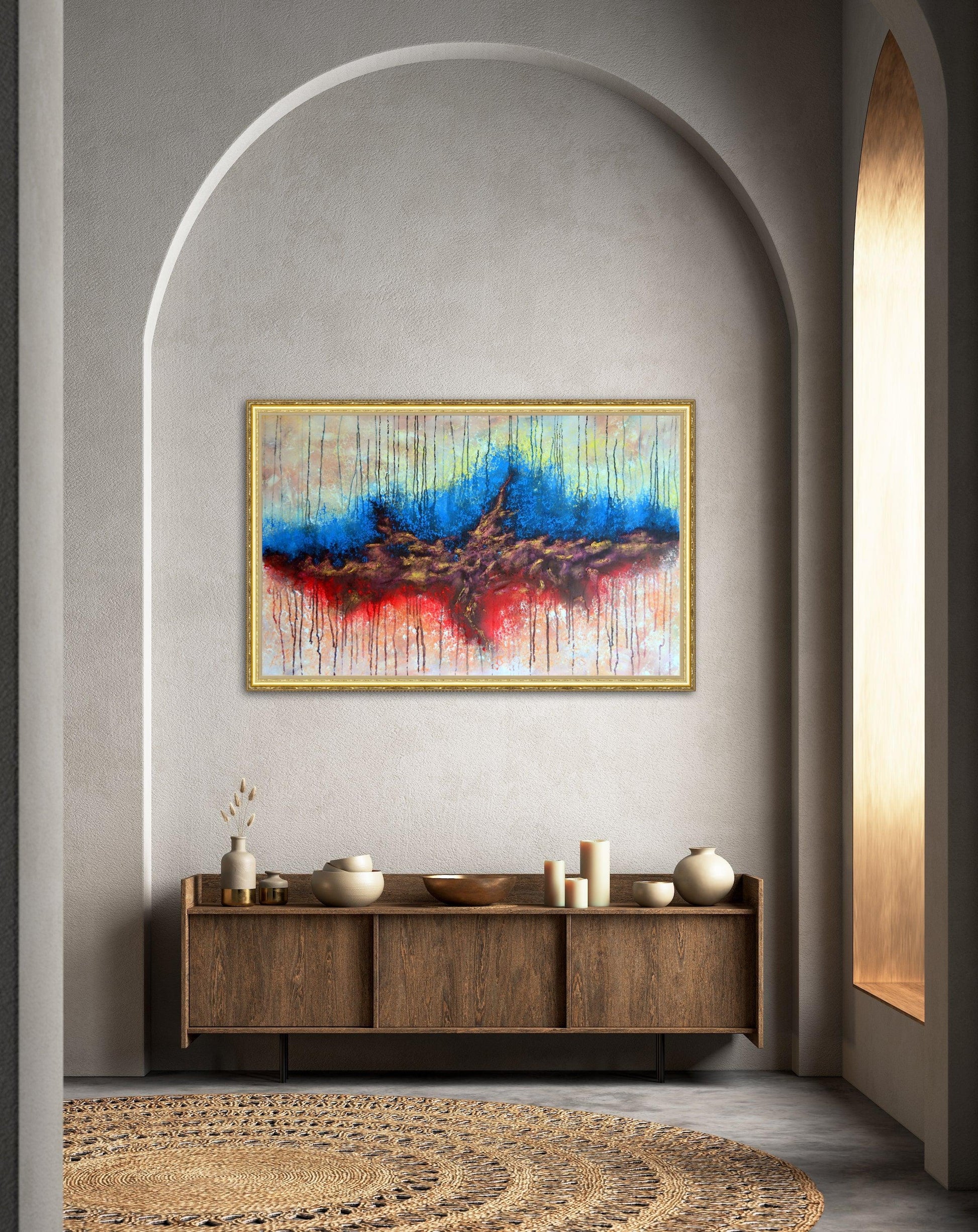 Abstract Elements - Abstract Home Decor Art On Large Deep Canvas - ArtCursor