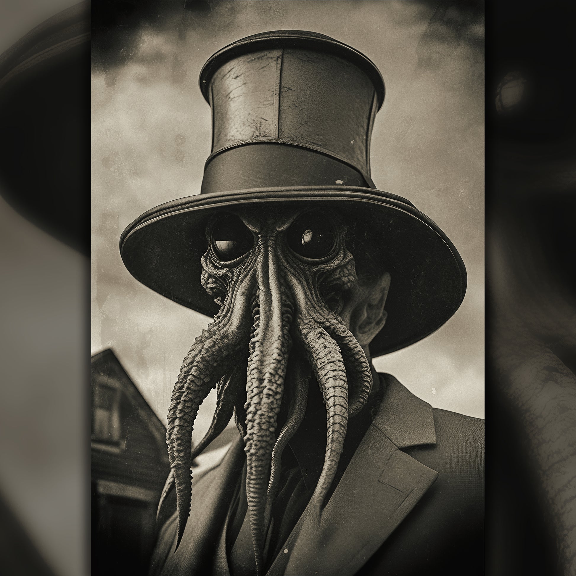 Gothic decor with a Lovecraftian twist: Cthulhu portrait